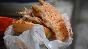 Photo d’un burger commercial