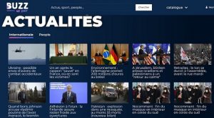 La section Actualités de Buzz No Limit